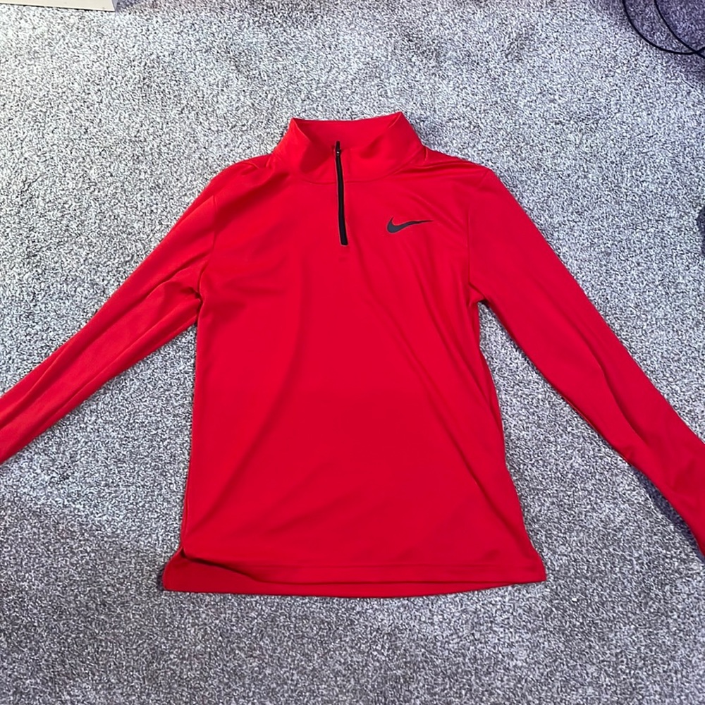 Nike Red Long Sleeve Sweatshirt